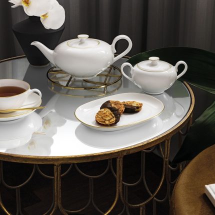 Villeroy & Boch Anmut Gold Teapot White 800 ml - Image 2