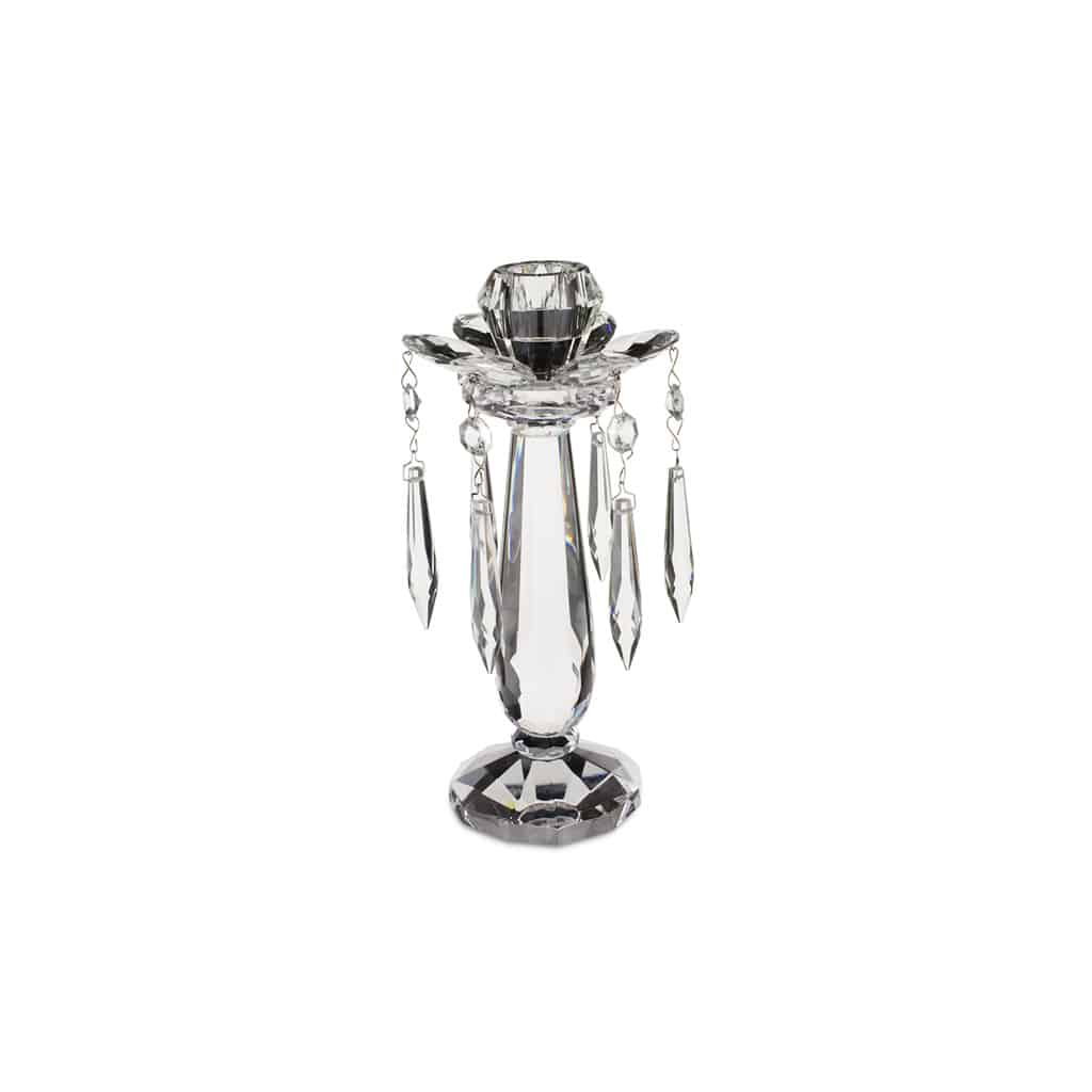 Villeroy & Boch Retro Accessories luxury glass candleholder 28cm clear crystal