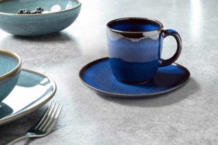 Lave bleu Saucer coffee cup - Image 2