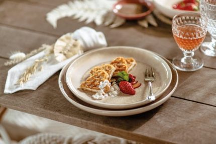 Perlemor Sand Salad plate 24cm - Image 3