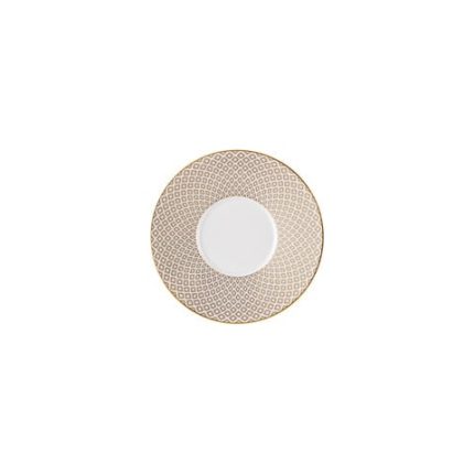 Carreau Beige Saucer 4 tall