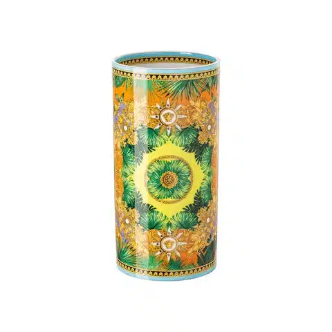 Versace Jungle Animalier Vase – 24 cm Luxury Porcelain Multicolor