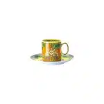 Luxury Versace Jungle Animalier porcelain coffee cup & saucer 0.23 L with gold décor