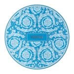 Versace Barocco Teal Service Plate 33cm – Round Luxury Porcelain Showplate