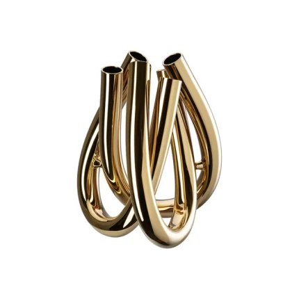 Triu Gold Vase 22 cm