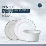 Medallion Meandre D'or Dinner Set