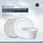 Medallion Meandre D'or Dinner Set 2