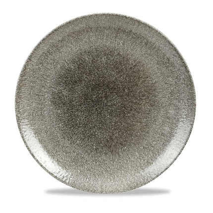 RAKU QUARTZ BLACK PLATE 28.8cm