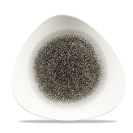 RAKU QUARTZ BLACK PLATE 26.5cm