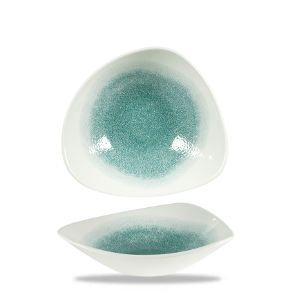 RAKU JADE GREEN LOTUS BOWL23.5