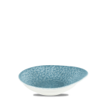 Raku Topaz Blue Dish18.5x16.8c