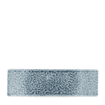 Raku Topaz Blue Oblong 30X9Cm