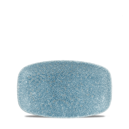 Raku Topaz Blue Oblong 20x12.1