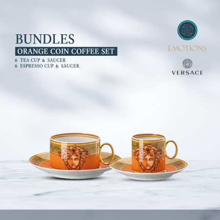 Orange Coin Coffee Set