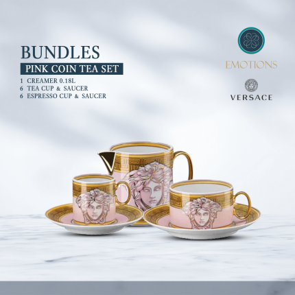 Pink Coin Tea Set