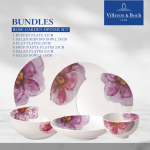 Rose Garden luxury floral dinner set by Villeroy & Boch, piece porcelain bundle