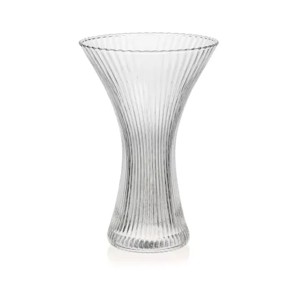 FIORENZA VASE H.27.5 CM. CLEAR