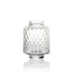 XYZ VASE H.21 CLEAR OPTIC