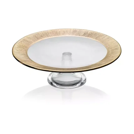 JEDDAH FOOTED CAKE PLAT34 GOLD