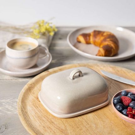 Villeroy & Boch Perlemor Covered Butter Dish – Premium Beige Porcelain 15.5 × 12.5 cm - Image 2