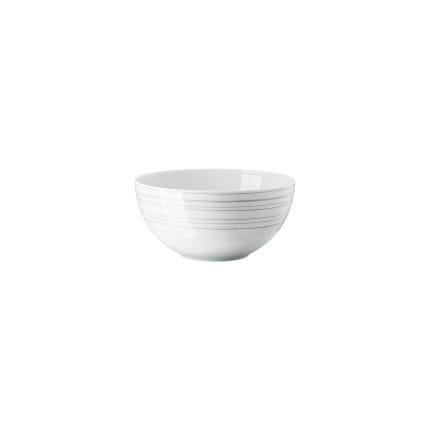 Rosenthal TAC Stripes 2.0 luxury porcelain bowl 14 cm dark grey