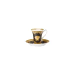 Baroque Nero Cup/Saucer 2 tall