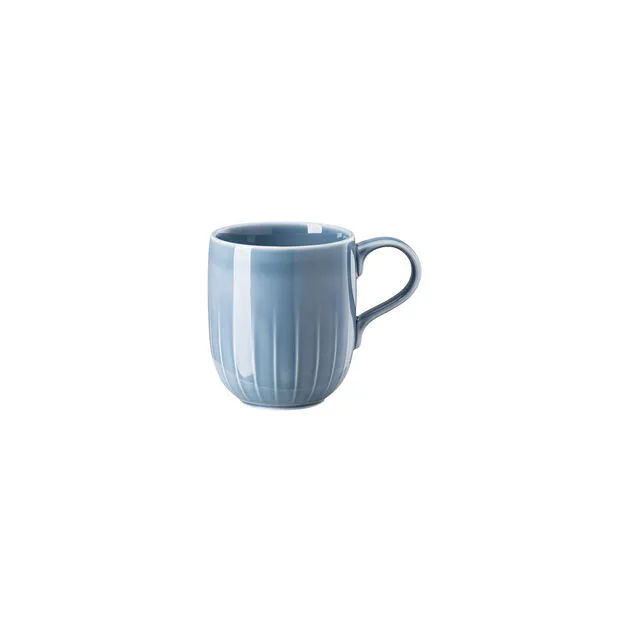 Rosenthal Joyn Denim Blue luxury mug with handle 0.42 L porcelain