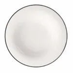 Black Lines Deep Plate 23 cm