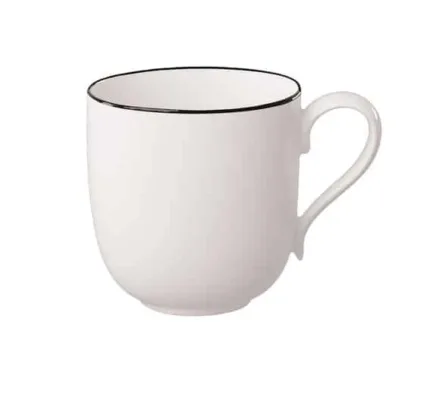 Black Lines Mug with Handle