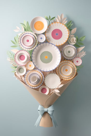 Fleur Vert Coffee Cup Saucer - Image 3